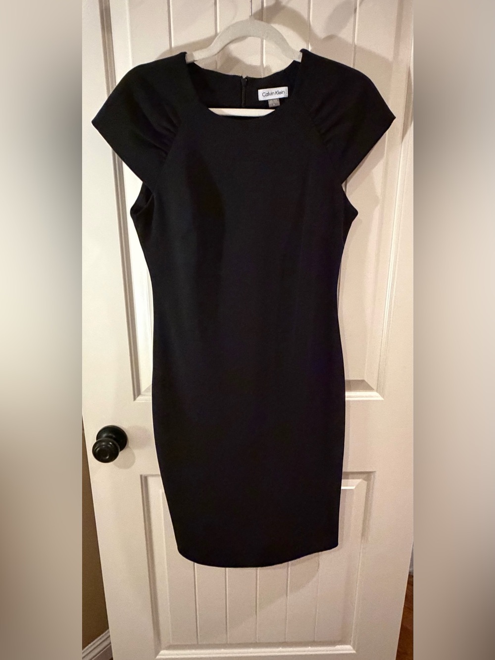 Calvin Klein Black Midi Sheath Dress